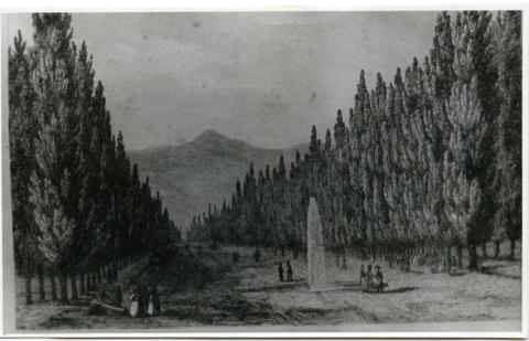 Primera imagen del registro Los Tajamares del Mapocho, 1800