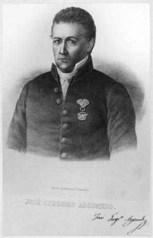 Primera imagen del registro José Gregorio Argomedo
