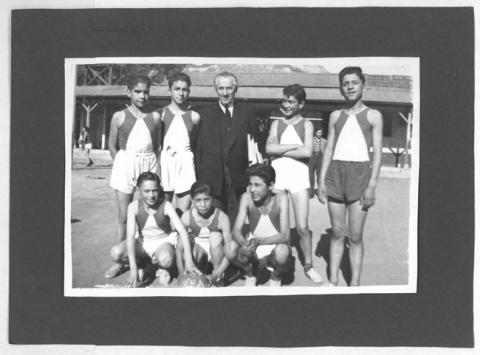 Primera imagen del registro Equipo de básquetbol, curso experimental I-D