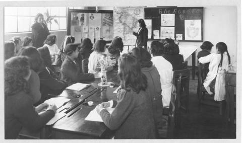 Primera imagen del registro Alumnas en práctica de pedagogía