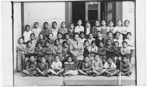 Primera imagen del registro Escuela Superior de Hombres Nº 58 de Santiago 2º año B de 1945