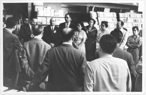 Primera imagen del registro Inauguración de La Exposición de Obras Educacionales