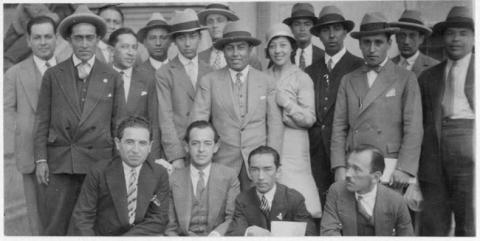 Primera imagen del registro delegación chilena de La 2º Convención de I.M.A. 1930. Internacional Magisterio Americano