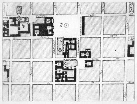 Primera imagen del registro Plano de la ciudad de Santiago, levantado por el señor Herbaga, arquitecto francés, 1841