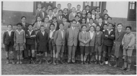 Primera imagen del registro Tercer año A con su profesor jefe Florencio Contreras