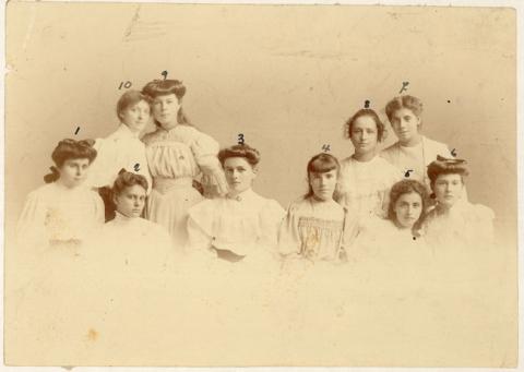 Primera imagen del registro Liceo Superior de Santiago 1904. curso fundador del Liceo Superior de Niñas (Liceo de Niñas Nº2 de Santiago, 1904), también llamado Liceo de Aplicación de Niñas