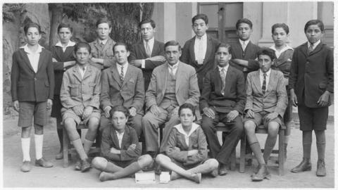 Primera imagen del registro 6º año, 1927, Santiago