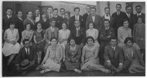 Primera imagen del registro Asociación General Profesores de Chile.1927. Recepción en la sede de Alameda 370 al profesor mexicano Gildardo Aviles