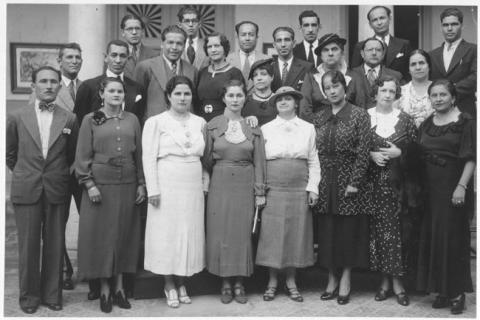 Primera imagen del registro 1º Misión educacional a Venezuela año 1936, curso de perfeccionamiento de directores