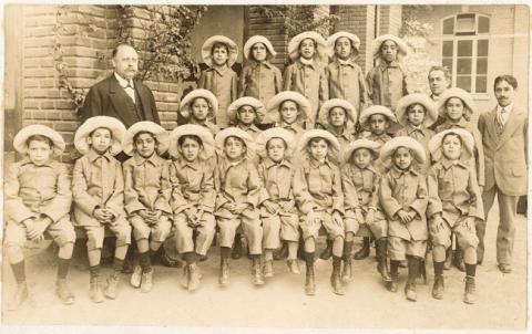 Primera imagen del registro 1º Colonia de Niños, Tabo 1913
