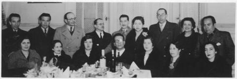 Primera imagen del registro Escuela Normal Superior, hgomenaje a R. Munizaga por su beca a Francia, 1932-1933