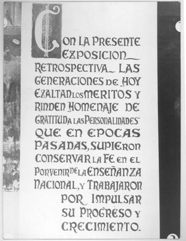Primera imagen del registro Retrospectiva de la enseñanza 400 años (1541-1941)