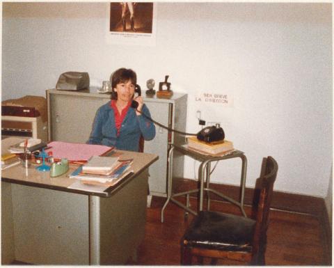 Primera imagen del registro Susana Zuniga, secretaria, 1983