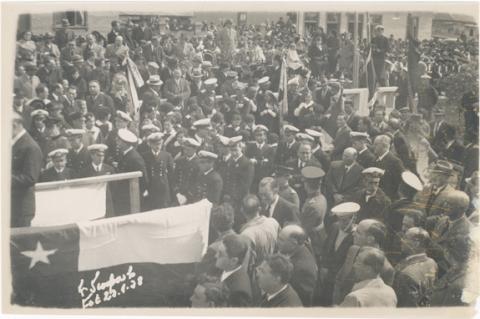Primera imagen del registro Festejos inauguración monumento Bulnes
