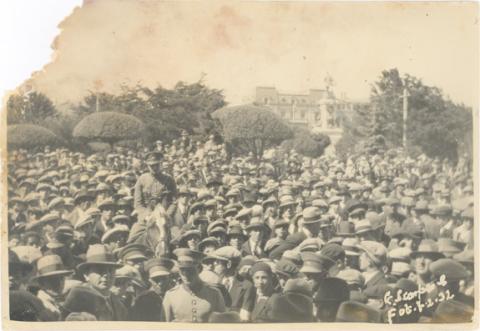 Primera imagen del registro Manifestación en la plaza