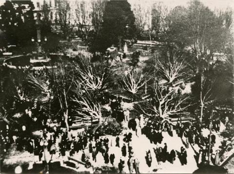 Primera imagen del registro Plaza de Armas Tornado 1934