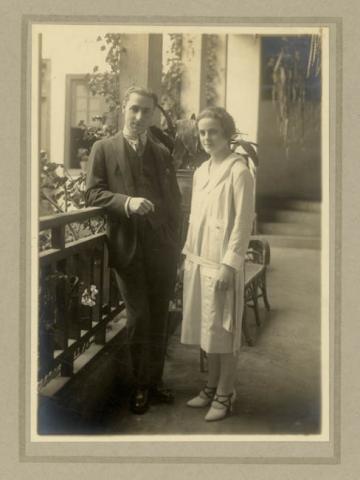 Primera imagen del registro Retrato de Arístides Aguirre y su esposa