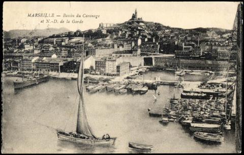 Primera imagen del registro MARSEILLE - Bassin du carénage et N.- D de la Garde