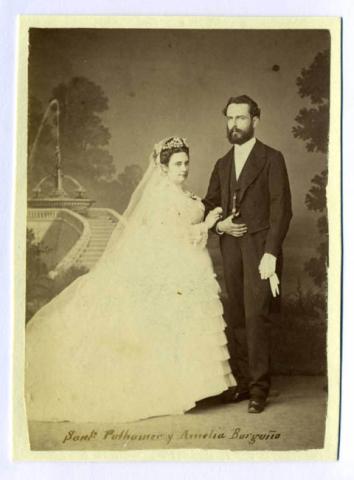Primera imagen del registro Santiago Pohlhammer y Amelia Borgoño Lastarria