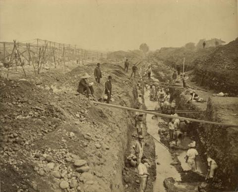 Primera imagen del registro CANALIZACION DEL RIO MAPOCHO