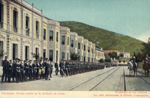Primera imagen del registro Talcahuano - Parada militar de la artillería de costa