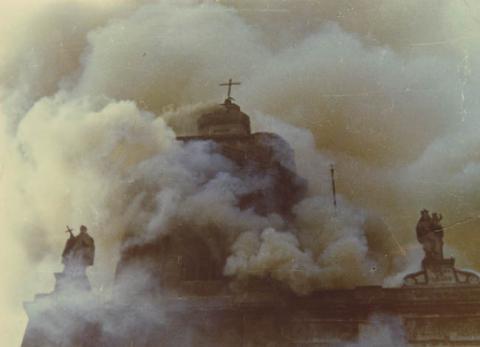 Primera imagen del registro INCENDIO IGLESIA SANTO DOMINGO