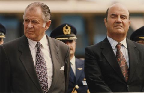Primera imagen del registro AYLWIN ASISTE A CEREMONIA FIDAE`92CERRIL