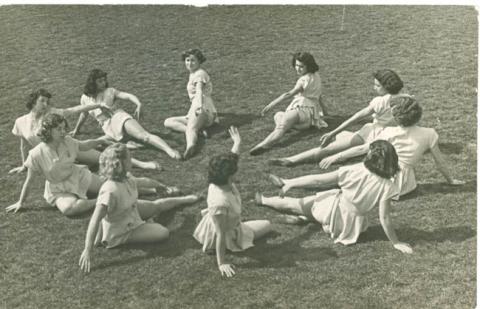 Primera imagen del registro Silvia Piñeiro en ensayo de gimnasia