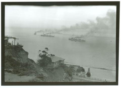 Primera imagen del registro BARCOS EN EL MAR,FOTOGRAFO ALTSCHWAGER.