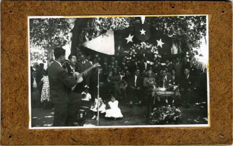 Primera imagen del registro Homenaje a Gabriela Mistral en Plaza de Vicuña