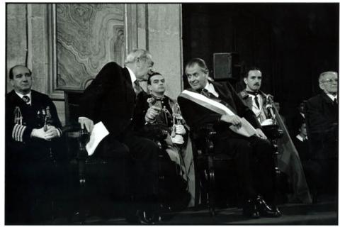 Primera imagen del registro Presiente Aylwin con el Senador Gabriel Valdés