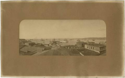 Primera imagen del registro Vista general de la bahía y puerto de Valparaíso