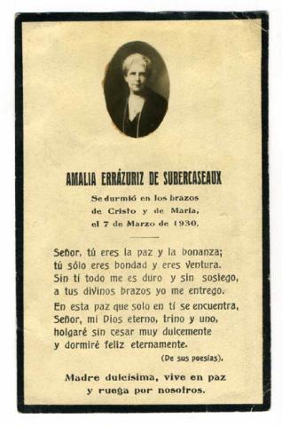Primera imagen del registro Retrato de Doña Amalia Errázuriz Urmenta