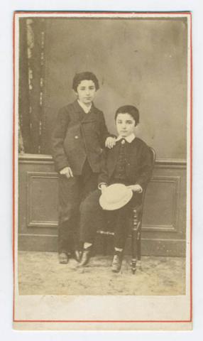 Primera imagen del registro Retrato de Esteban y Joaquín Luis Errázuriz Ortúzar