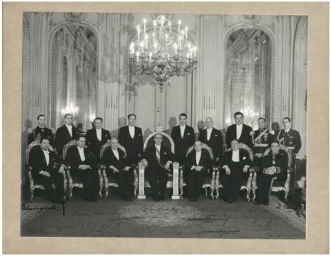 Primera imagen del registro Gabinete del Presidente Juan Antonio Ríos