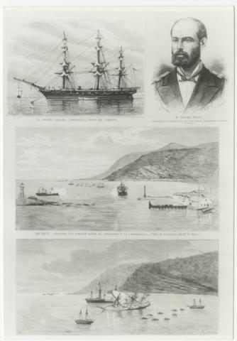 Primera imagen del registro ARTURO PRAT, ESMERALDA, COMBATE DE IQUIQUE