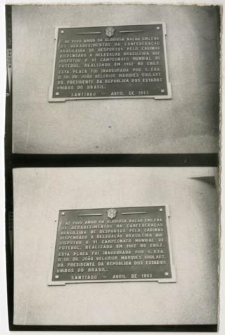 Primera imagen del registro Placa de agradecimientos C.B.D Estadio Nacional.