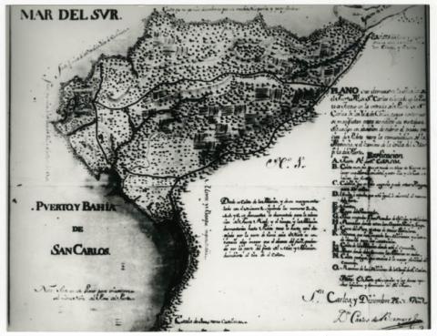 Primera imagen del registro PLANO:PUERTO Y BAHIA SAN CARLOS,CHILOE.