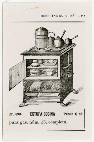 Primera imagen del registro AFICHE COMERCIAL ESTUFA-COCINA PARA GAS