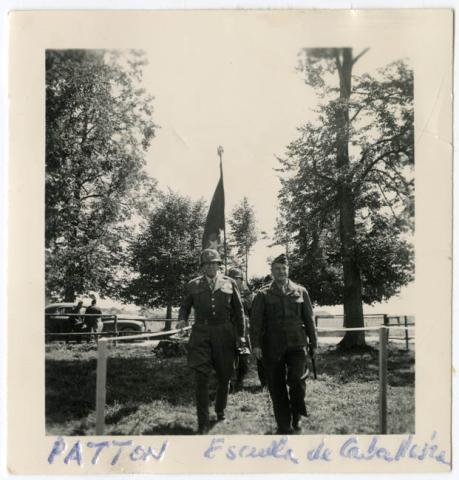 Primera imagen del registro General Patton en Escuela de Caballería