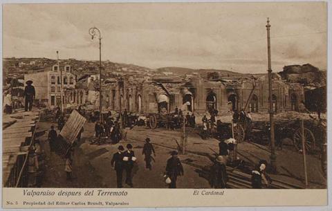 Primera imagen del registro Valparaíso después del terremoto - El Cardonal
