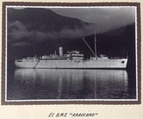 Primera imagen del registro BMS Araucano de la Armada de Chile
