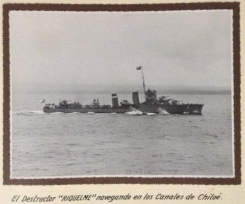 Primera imagen del registro Destructor Riquelme de la Armada de Chile
