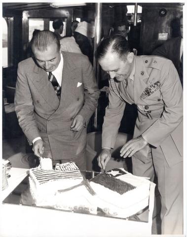 Primera imagen del registro Presidente González Videla en gira por Estados Unidos