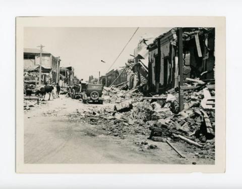 Primera imagen del registro Terremoto de Chillán, 1939
