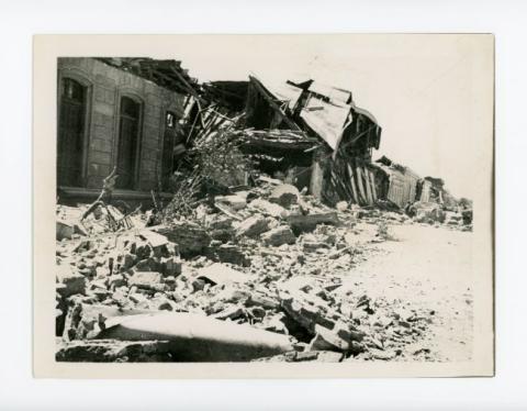 Primera imagen del registro Terremoto de Chillán, 1939