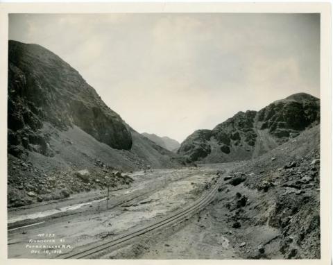 Primera imagen del registro Paisaje de montaña, Potrerillos 1918.